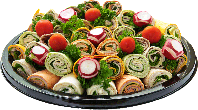 catered wrap tray